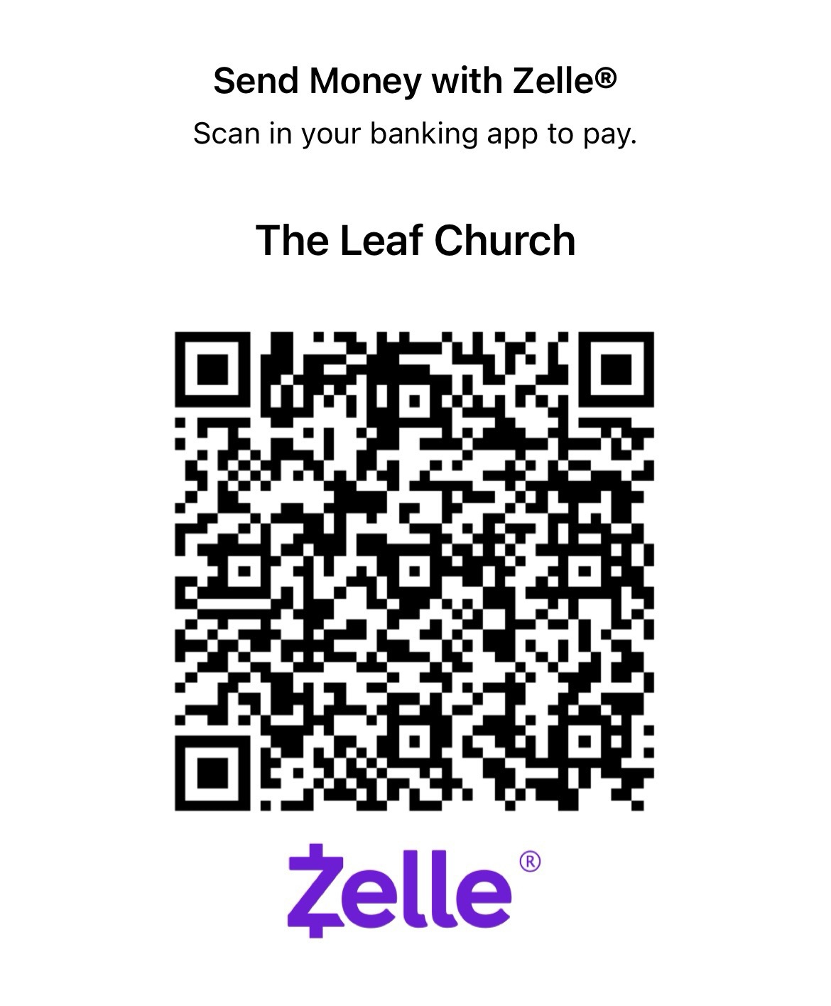 Zelle QR Code
